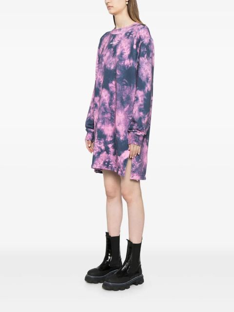 Off-White Arrows tie-dye sweatshirt dress - Pink