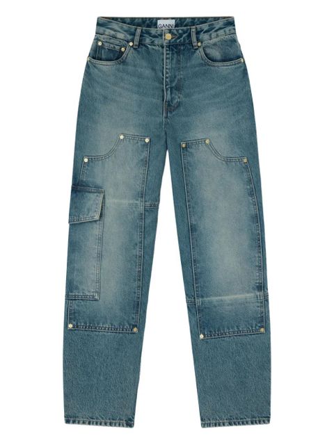 GANNI panelled jeans - Blue - zdjęcie produktu nr 1