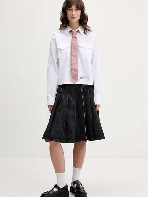 Karl Lagerfeld Jeans koszula damska bawełniana - zdjęcie produktu nr 1