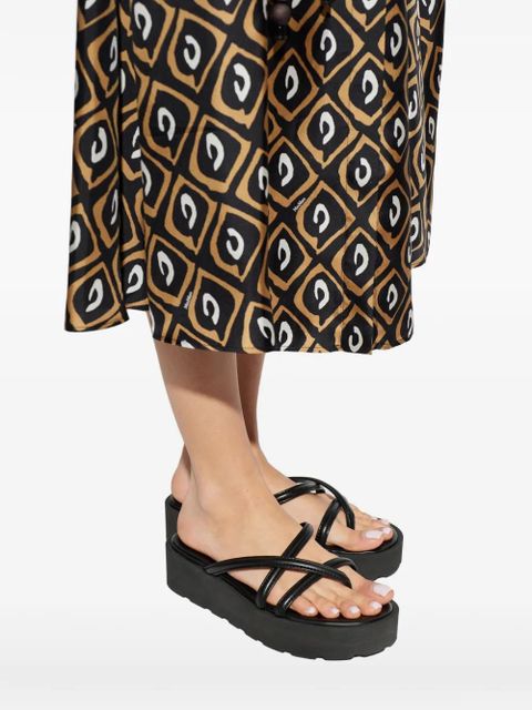 Gianvito Rossi platform strappy sandals - Black