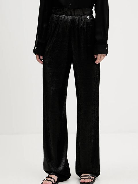 HUGO spodnie damskie kolor czarny proste high waist 50548404 - zdjęcie produktu nr 1