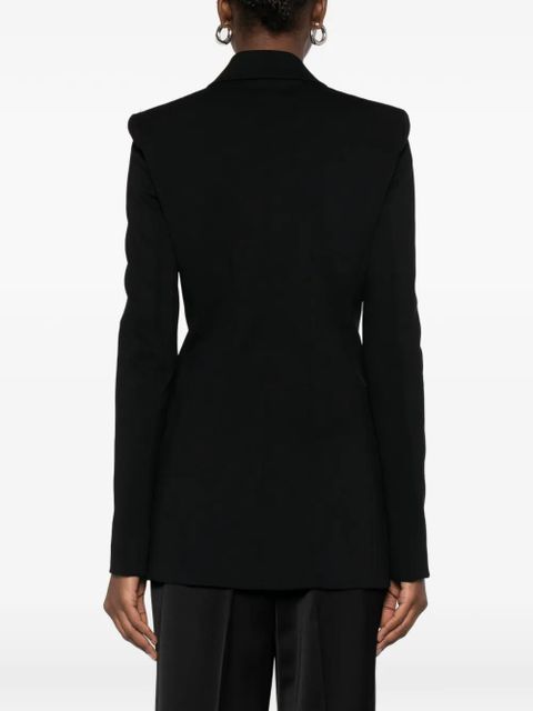 Sportmax double-breasted fitted jacket - Black