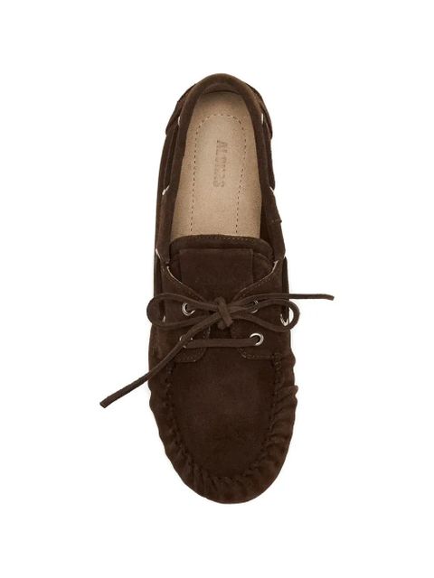 ALOHAS Rowan laces suede loafers - Brown