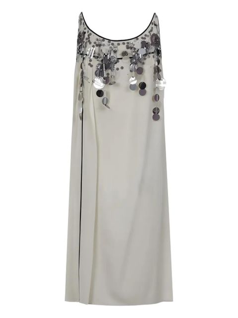 Prada beaded-sequin mini dress - Neutrals - zdjęcie produktu nr 2