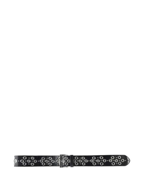 Zadig&Voltaire Starlight eyelet-embellished belt - Black - zdjęcie produktu nr 2