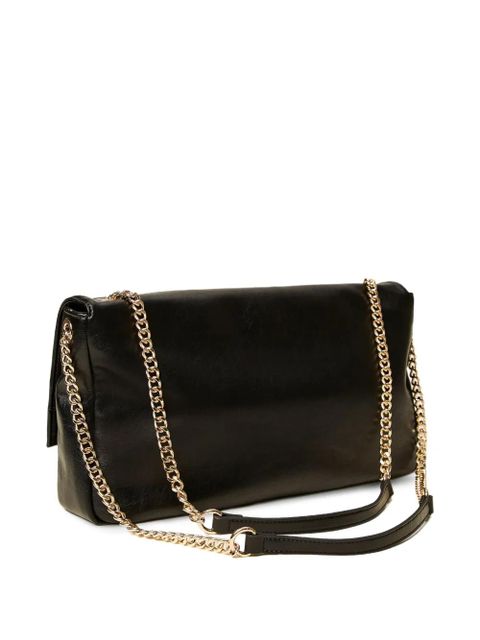 TWINSET chain logo-plaque shoulder bag - Black
