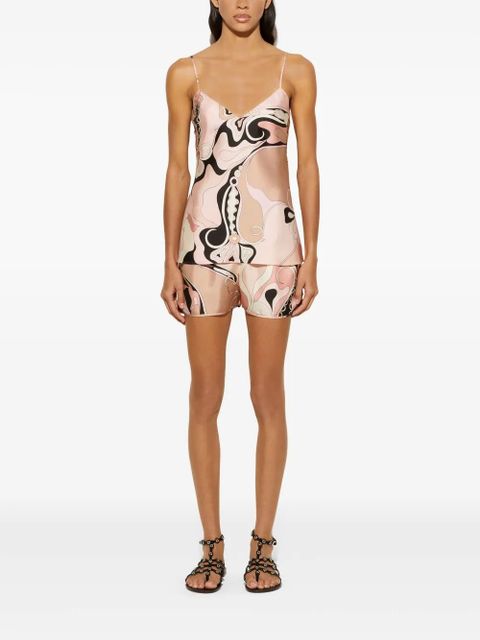 PUCCI orchidee-print shorts - Neutrals