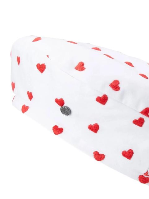 Maison Michel New Billy heart-print beret - White - zdjęcie produktu nr 2
