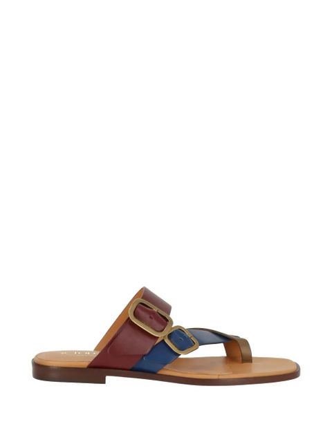 Tod's buckle-fastening leather sandals - Brown - zdjęcie produktu nr 1