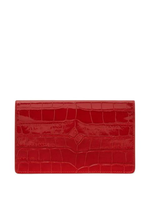 Versace Medusa Head leather clutch bag - Red