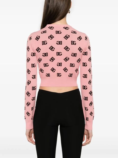 Dolce & Gabbana DNA DG-jacquard sweater - Pink