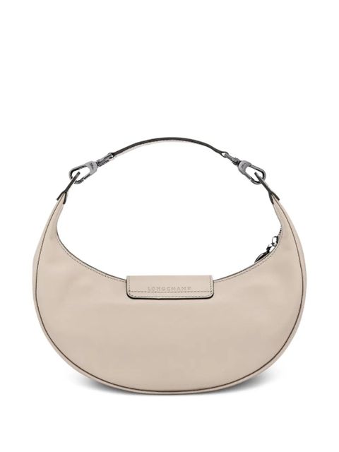 Longchamp Le Pilage curved leather shoulder bag - Pink