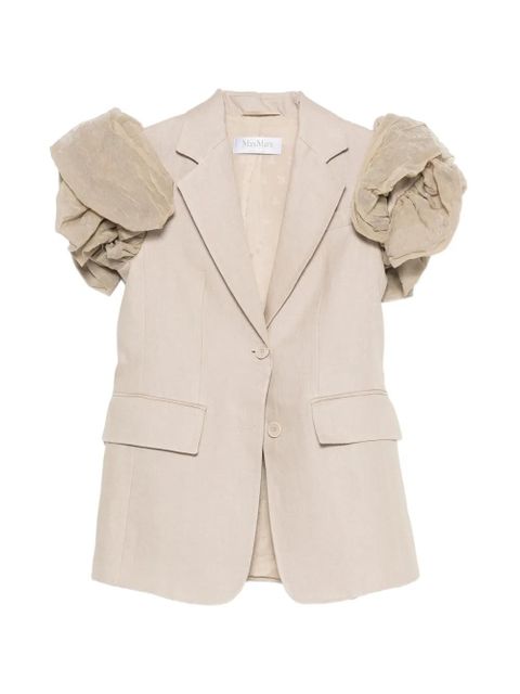 Max Mara Sabituro ruffle sleeve gilet - Neutrals - zdjęcie produktu nr 1
