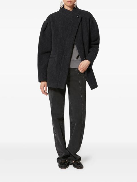 ISABEL MARANT pinstripe button blazer - Grey - zdjęcie produktu nr 2