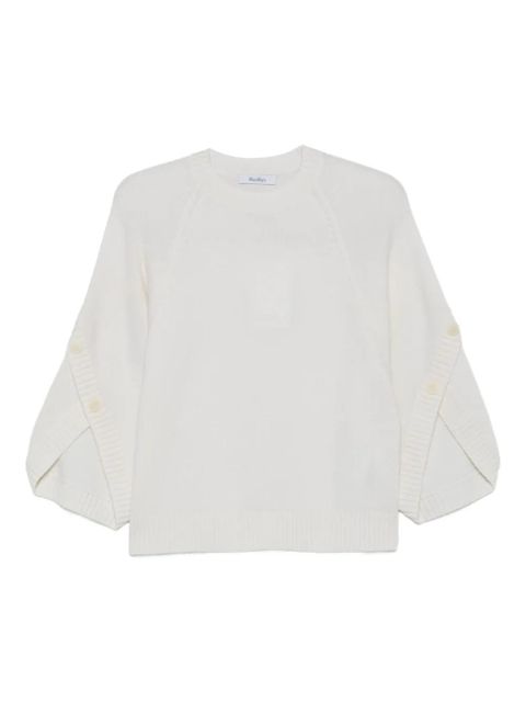 Max Mara buttoned-cuff knitted top - Neutrals - zdjęcie produktu nr 1