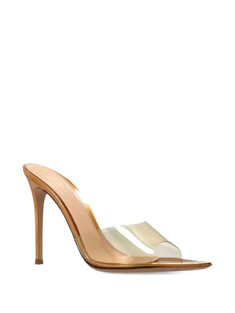 Gianvito Rossi 120mm Elle metallic pointed-toe sandals - Gold - zdjęcie produktu nr 2