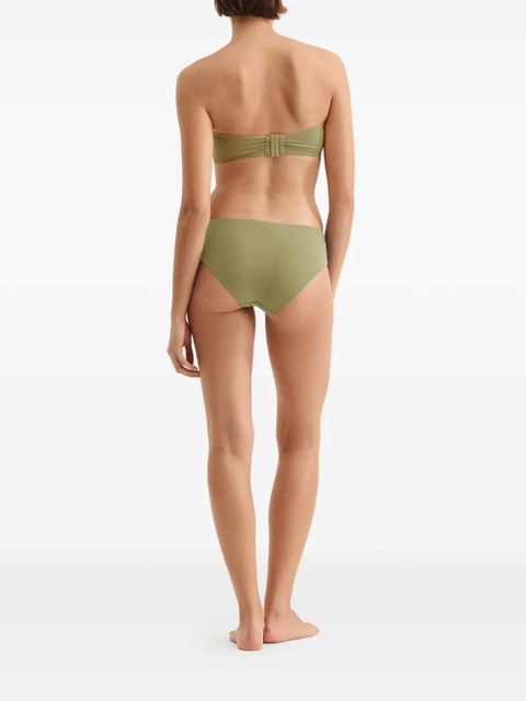 ERES Show Bandeau ruched bikini top - Green