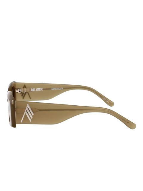 The Attico rectangle-frame sunglasses - Green