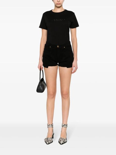 PINKO distress denin shorts - Black - zdjęcie produktu nr 2