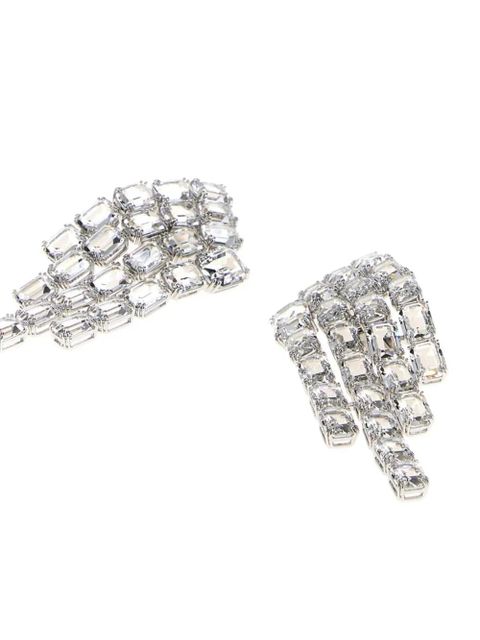 Swarovski Millenia rectangular clip earrings - Silver - zdjęcie produktu nr 2