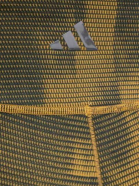 adidas Performance legginsy do jogi All Me kolor zielony wzorzyste JJ3876