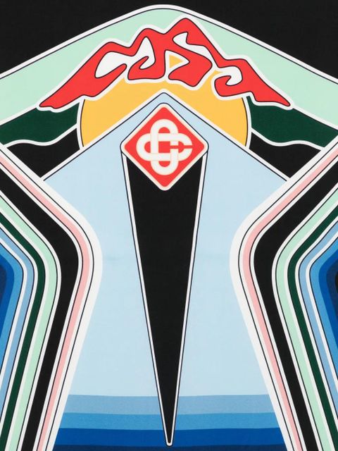 Casablanca silk scarf - Blue