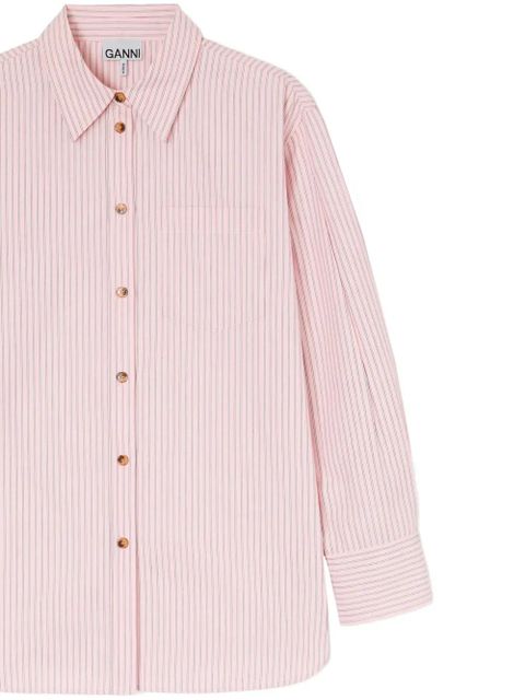 GANNI striped pocket shirt - Pink - zdjęcie produktu nr 2