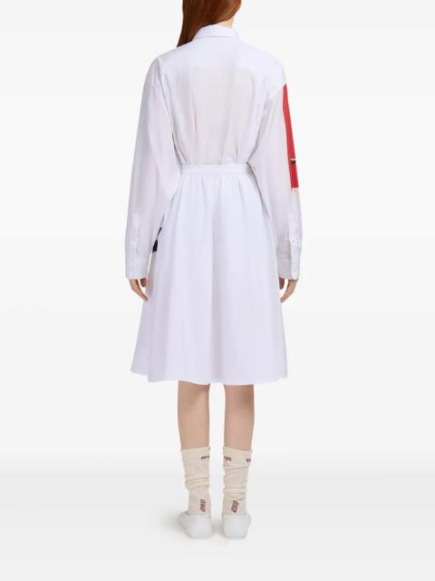 Marni patchwork-design midi skirt - White