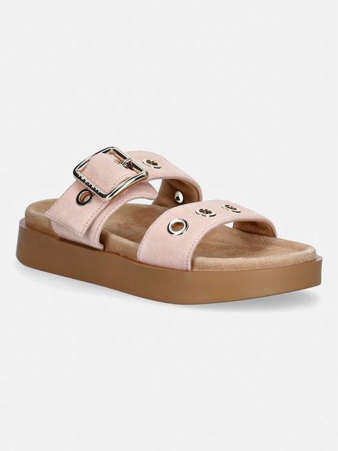 Inuikii klapki na platformie damskie zamszowe Tilda Buckle - zdjęcie produktu nr 1