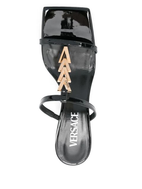 Versace 60mm leather sandals - Black