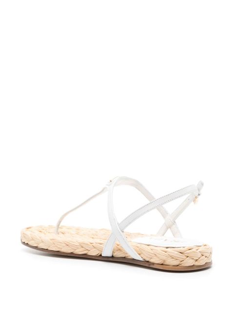 Prada triangle-logo slingback espadrilles - White - zdjęcie produktu nr 2