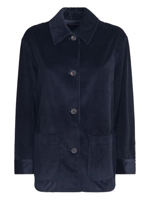 Max Mara buttoned corduroy shirt - Blue - zdjęcie produktu nr 1