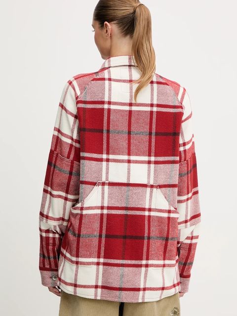 Mammut koszula bawełniana Mammut x Cabourn Direttissima kolor bordowy regular z kołnierzykiem klasycznym 1015.01730