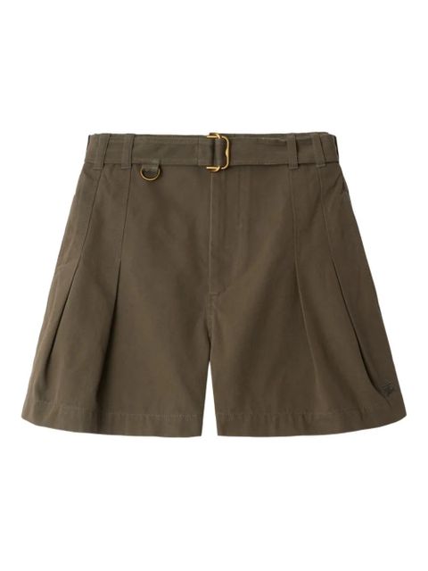 Burberry belted gabardine shorts - Green - zdjęcie produktu nr 1