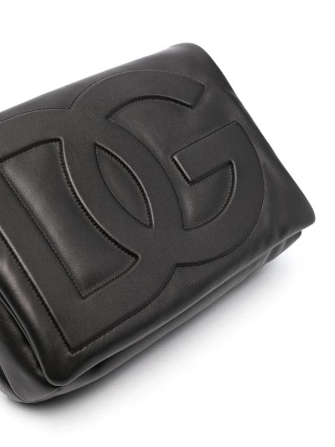 Dolce & Gabbana DG leather clutch bag - Black