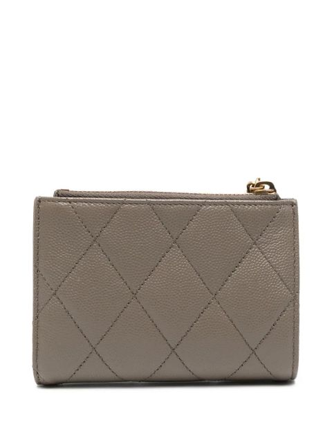 Saint Laurent Cassandre Bijou quilted zip wallet - Grey - zdjęcie produktu nr 2
