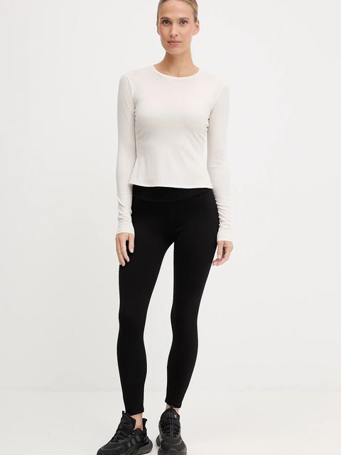 New Balance longsleeve treningowy damski kolor beżowy WT53133PEF