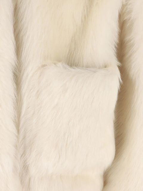 Gucci front-pocket shearling jackets - Neutrals