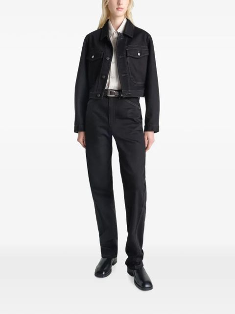 LEMAIRE button-fastening flap-pocket jacket - Black - zdjęcie produktu nr 2