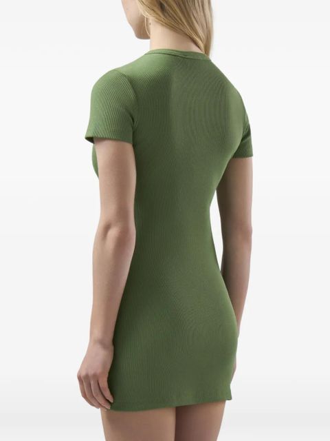 GCDS logo-detail mini dress - Green