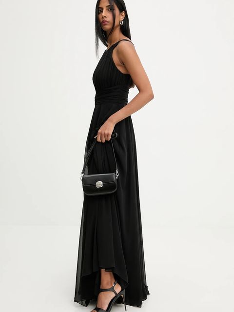 Answear.LAB sukienka kolor czarny maxi rozkloszowana - zdjęcie produktu nr 2