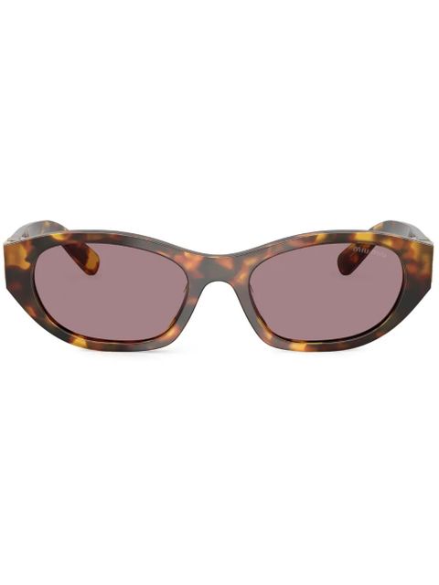 Miu Miu Eyewear tortoiseshell sunglasses - Green - zdjęcie produktu nr 1