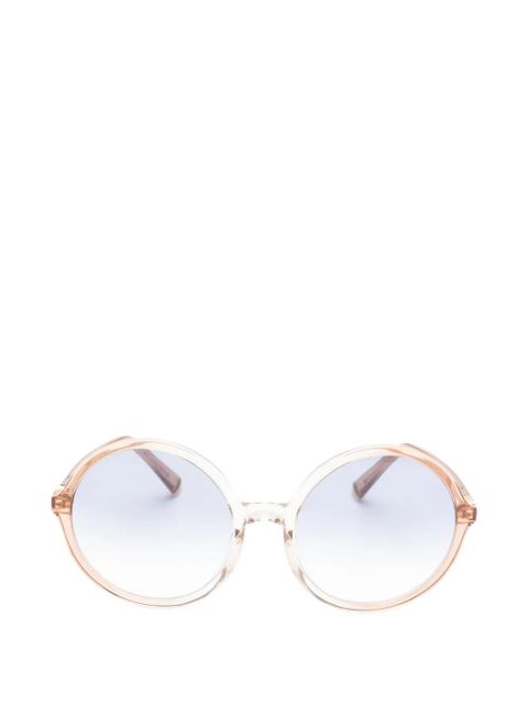 Miu Miu Eyewear round frame glasses - Brown - zdjęcie produktu nr 1