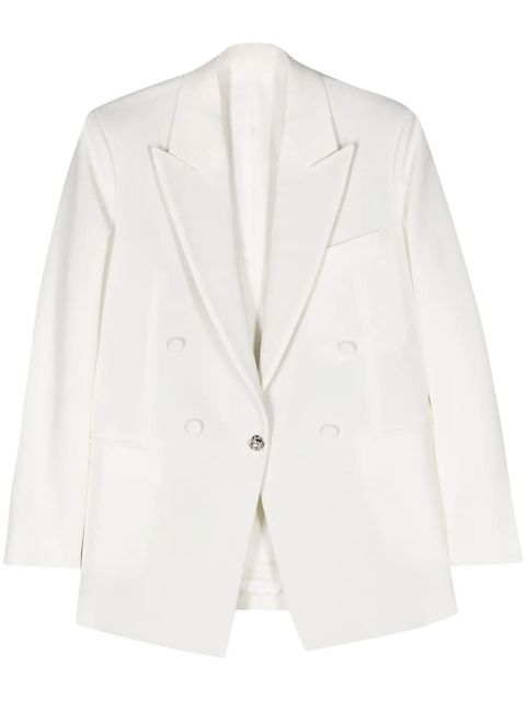 Lanvin rose-button single-breasted blazer - White - zdjęcie produktu nr 1