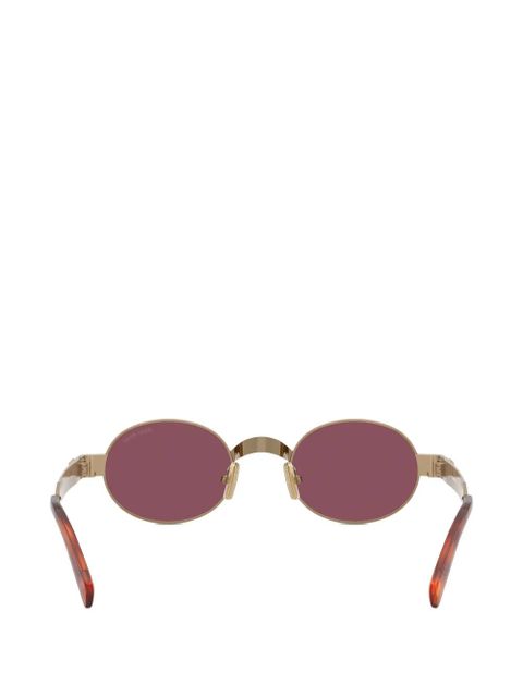 Miu Miu Eyewear oval-frame sunglasses - Gold