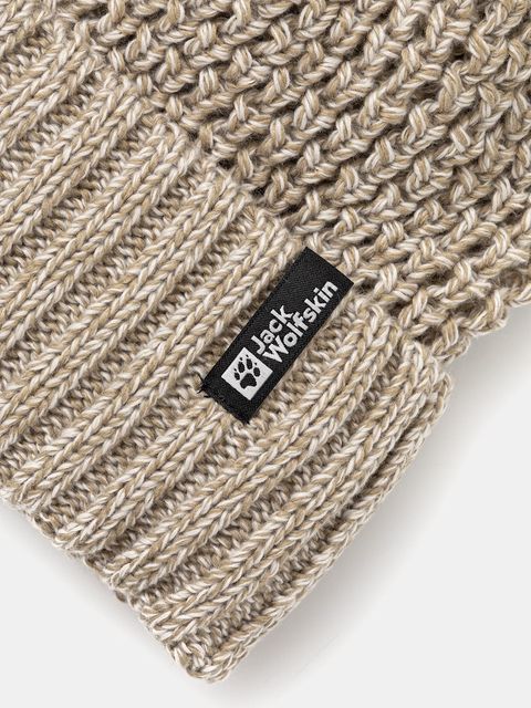 Jack Wolfskin czapka MEDLEY kolor beżowy A65237 - zdjęcie produktu nr 2