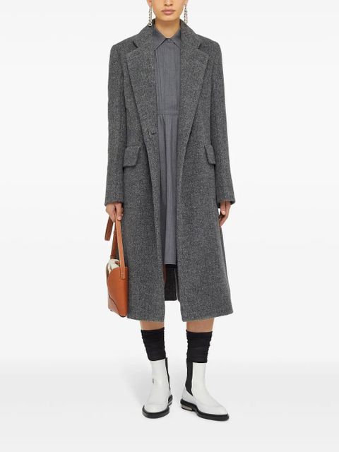 Jil Sander notched-lapel tailored coat - Grey