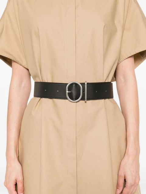 Jil Sander belted midi dress - Brown