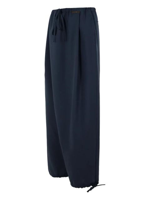 Marni pleated drawstring trousers - Blue