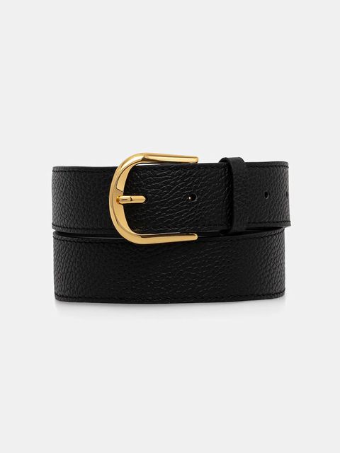 Coccinelle pasek skórzany ERIKA damski kolor czarny E3.TOP.11.07.01 - zdjęcie produktu nr 1